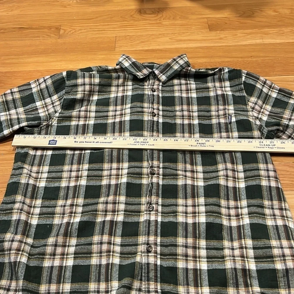 Eddie Bauer men’s flannel plaid button down shirt size XXlarge. - Picture 6 of 7